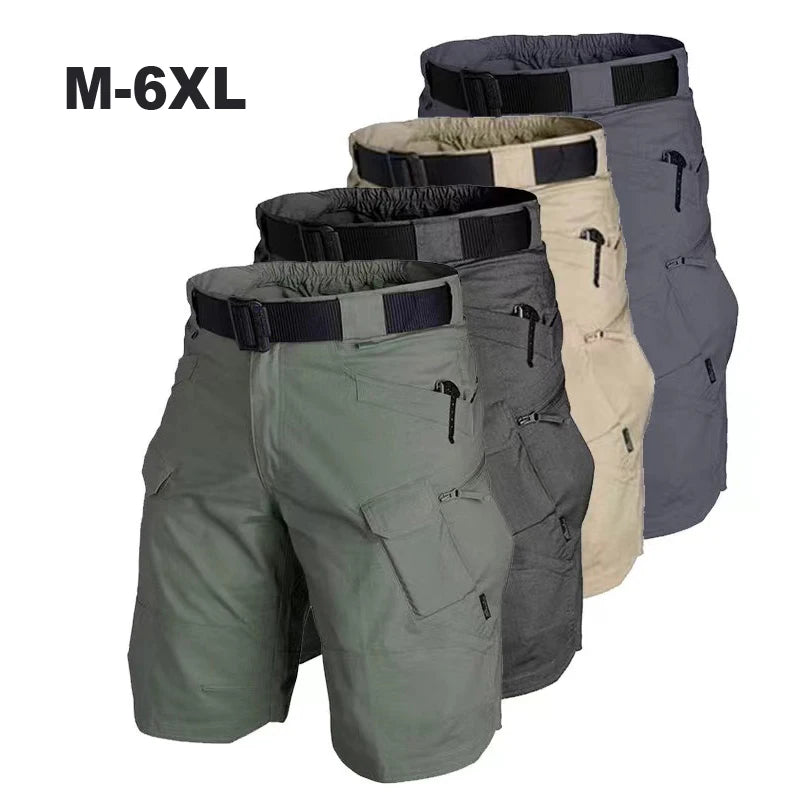 Men's Outdoor Cargo Shorts Summer Waterproof Urban Shorts Trekking Camping Hiking Climbing Trainning Fishing Panttdoor Sports - Ellianto fashion Men's