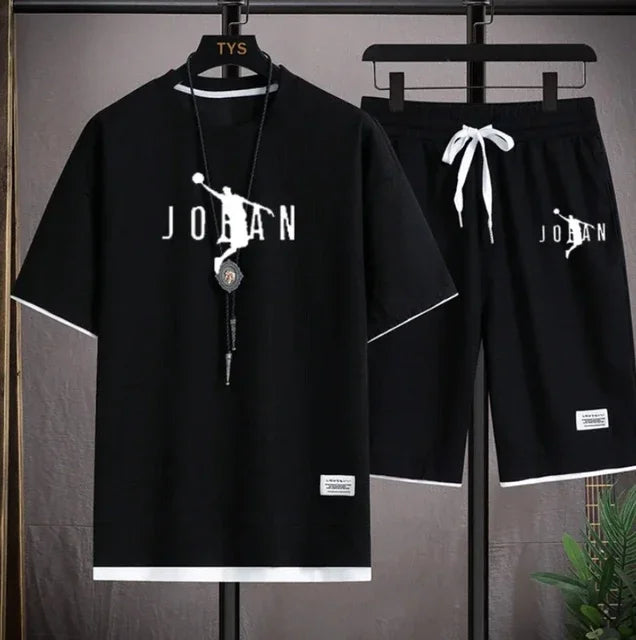 Set The 2025 summer men's set features a new luxury brand T-shirt, designer fashion, women's T-shirt, sportswear, top and shorts - Ellianto fashion Men's