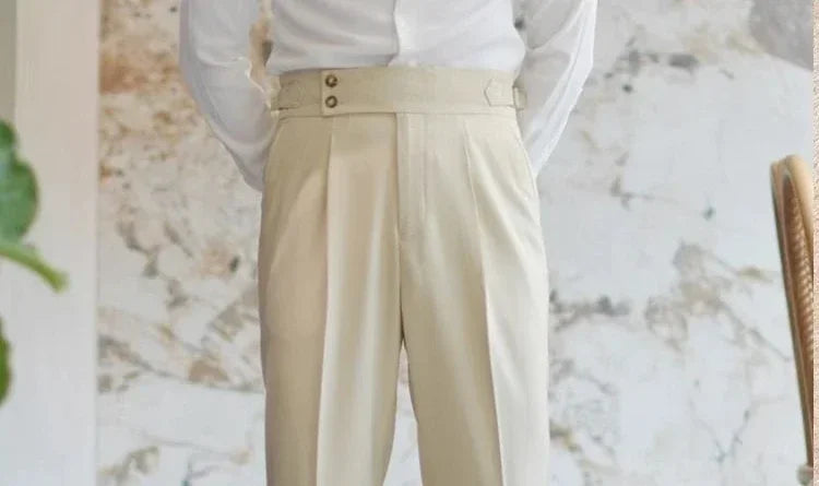 Ice Silk Baggy Cooling Office Trousers for Men Work Man Suits Pants Up Cheap Clothes Offer High Quality Stylish Fashion Spring - Ellianto fashion Men's