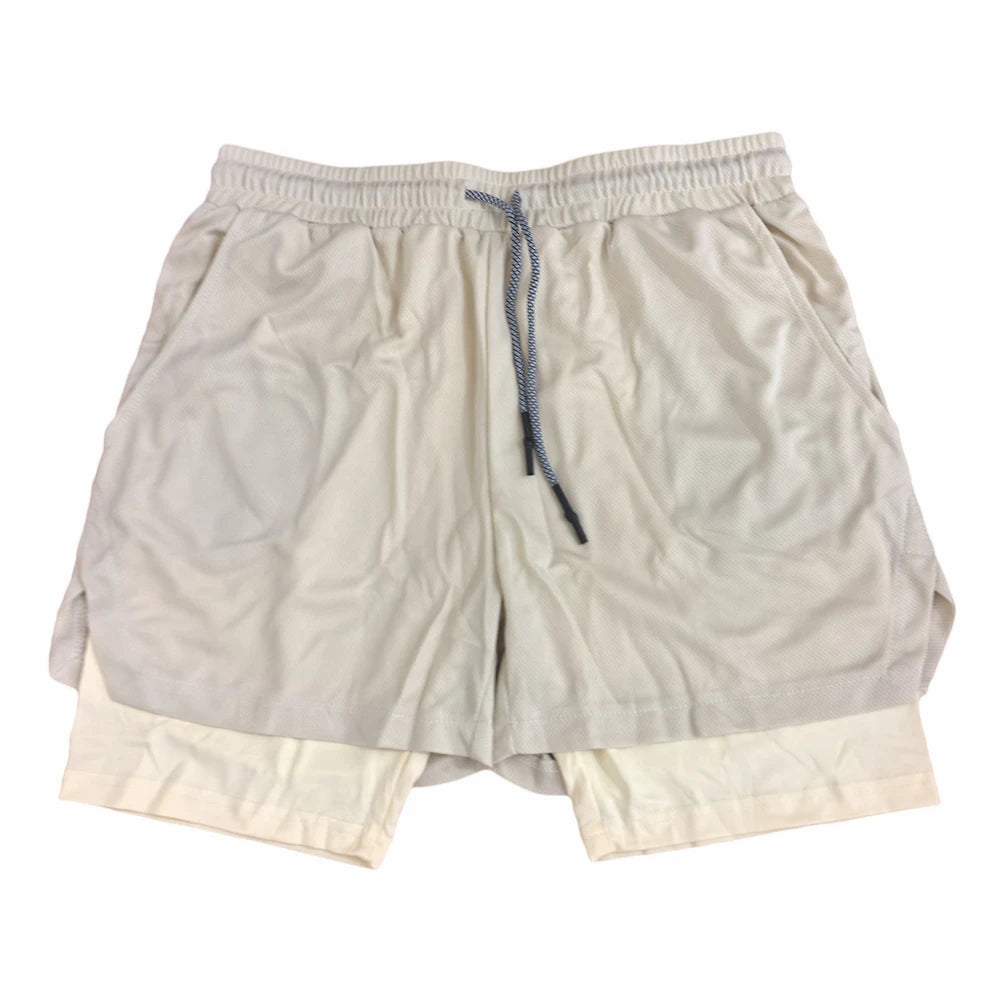 Men's Multi Pocket Shorts Fitness Shorts Casual Beach Sports Lined Skinny Shorts Everyday Style Mesh Camouflage Running Shorts - Ellianto fashion Men's