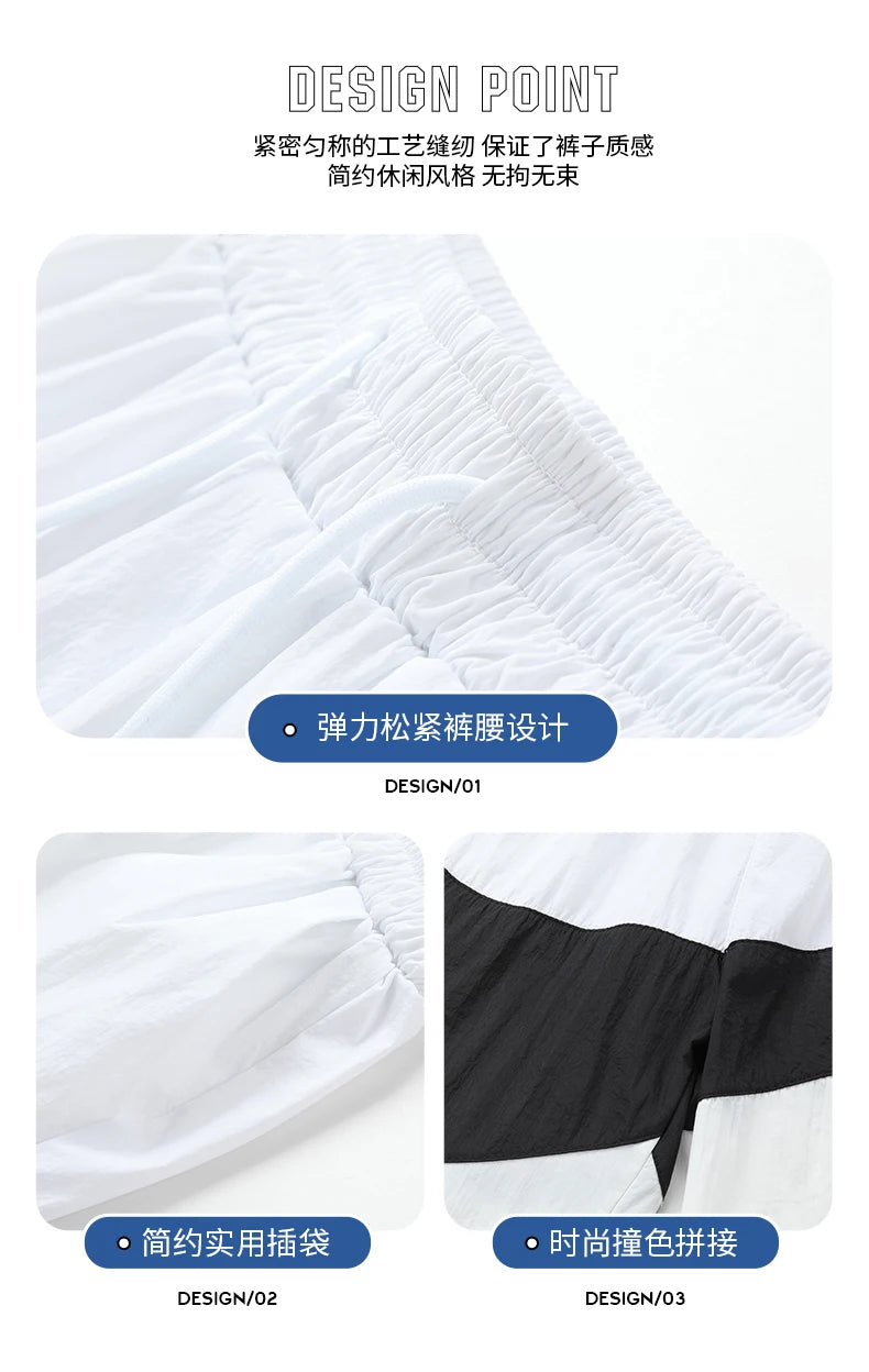 Nike Black Navy Fashion Cool Breathable Men Spring Summer Quick Drying Casual Short Pants Exercise Shorts Male Streetwear - Ellianto fashion Men's