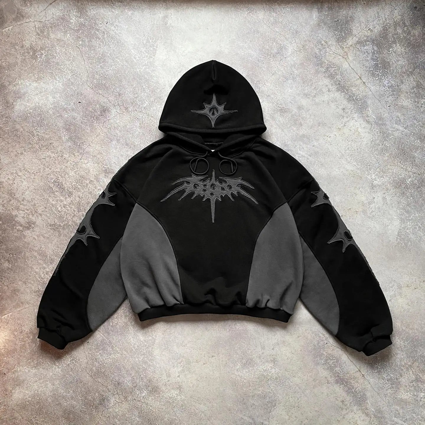 American Retro Fur Collar Flag Printing Oversize Zipper Hoodie Men's and Women's Y2K New Harajuku Hip Hop Goth Casual Sweatshirt