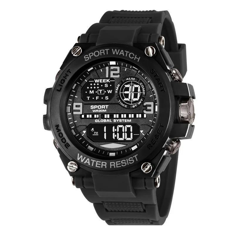 Men Waterproof Sports Watches Multifunction Electronic Watches Anti Drop and Shock-absorbing Wristwatches - Ellianto fashion Men's