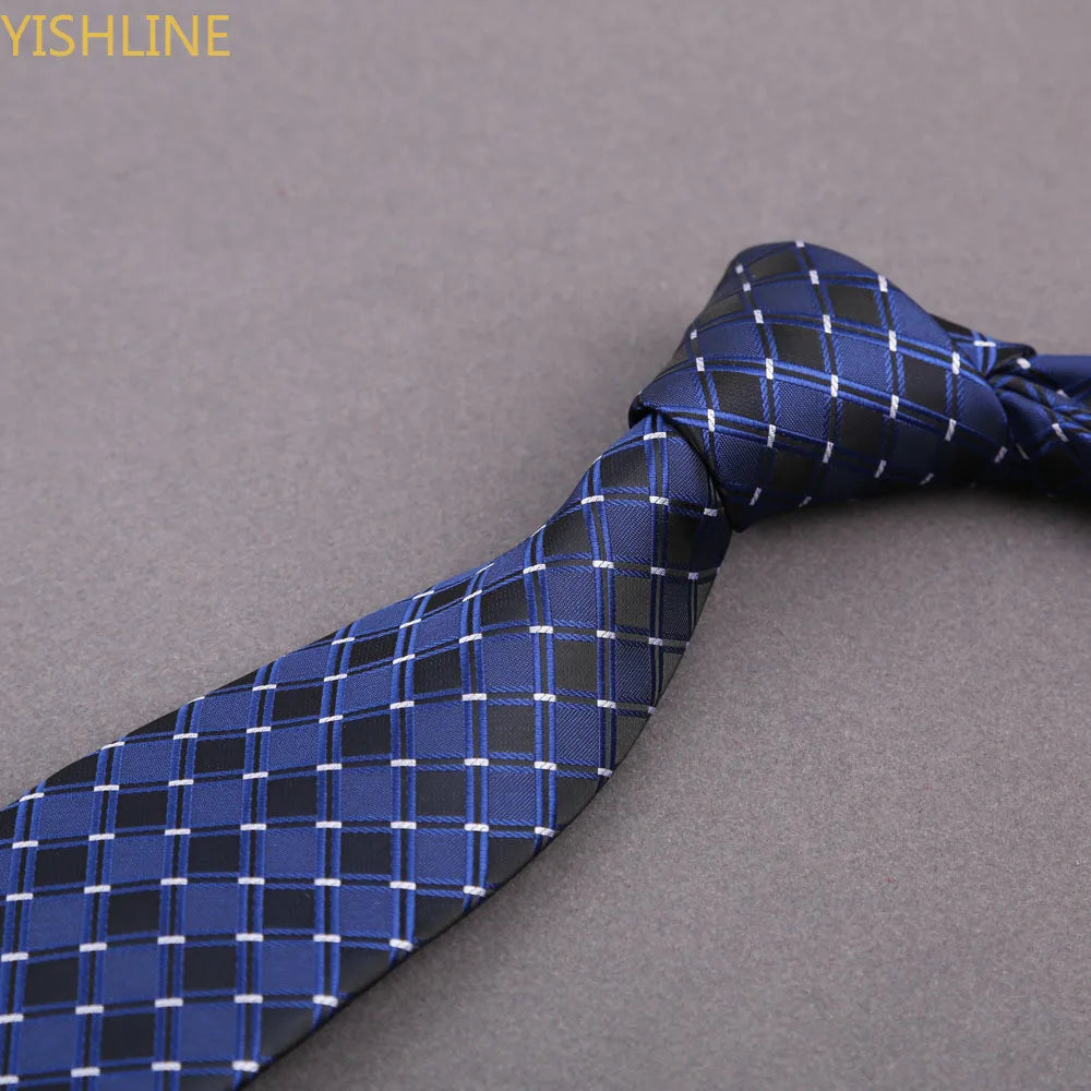 Man Tie Festival Fashion Striped Black Necktie Orange Dark Blue Gravata For Men Slim Paisley Floral Fit Wedding Corbatas Neck - Ellianto fashion Men's
