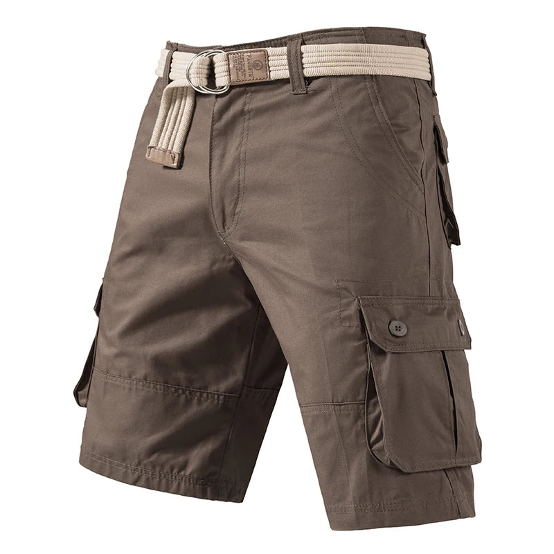 Cargo Knee Shorts Men Sports Casual Bermuda Shorts Plus Size Cotton Half Pants Golf Straight Running Gym Shorts Pants - Ellianto fashion Men's