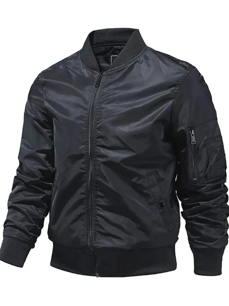2024 New Spring Summer Bomber Jacket Men Solid Color Fashion Aviator Baseball Jackets New In Outerwears Jackets for Men S-5XL