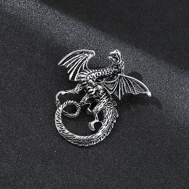 High-end Metal Wolf Head Brooch Metal Animal Lion Badge Lapel Pins for Men Vintage Suit Collar Accessories Casual Jewelry Gifts