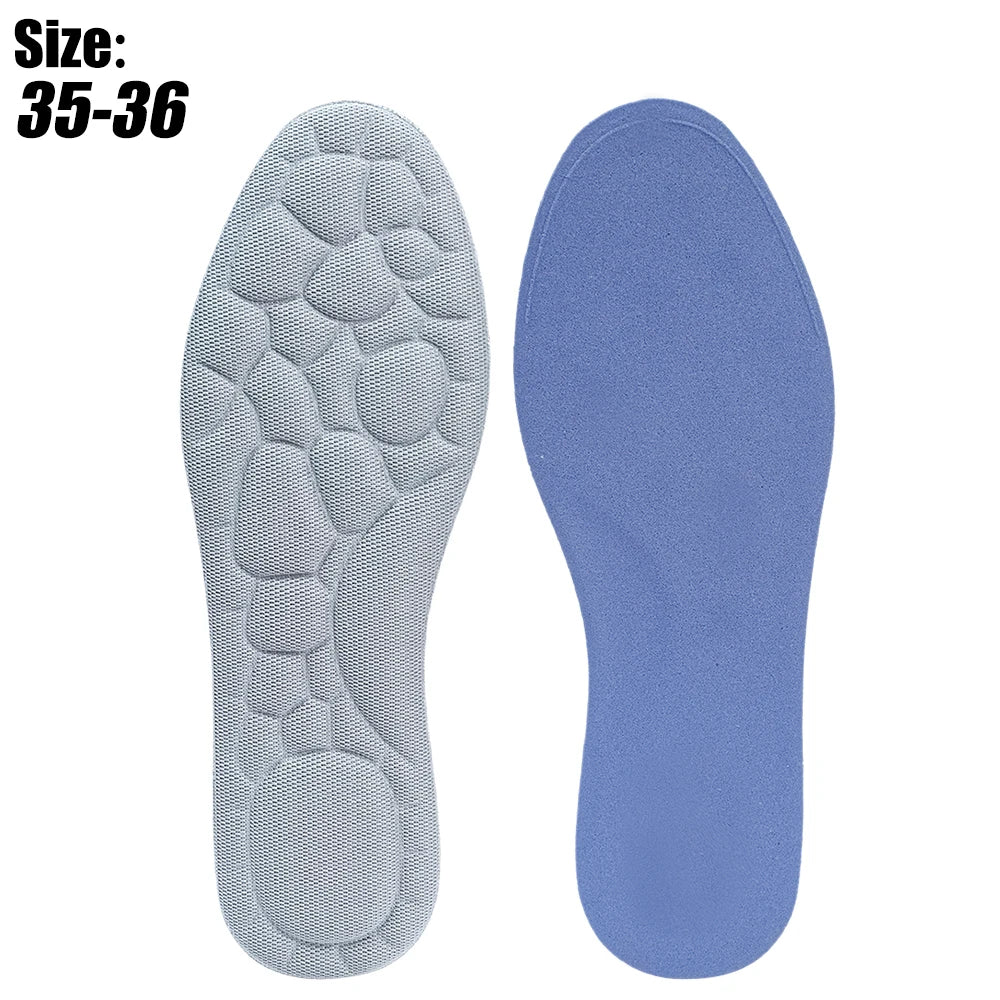 Soft 5D Massage Memory Foam Insoles for Women Men Sport Running Shoes Sole Breathable Cushion Shoe Pads Feet Orthopedic Insoles - Ellianto fashion Men's
