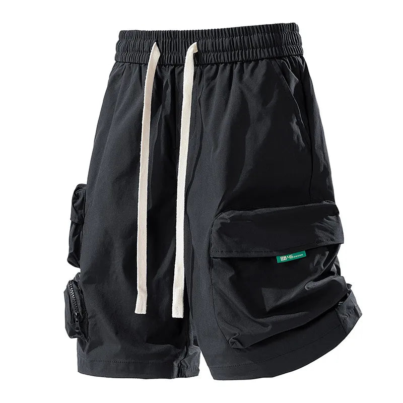 New Fashion Men Cargo Shorts Outdoor Loose Multiple Pockets Sports Shorts Summer Breathable Solid Comfort Casual Shorts Men - Ellianto fashion Men's
