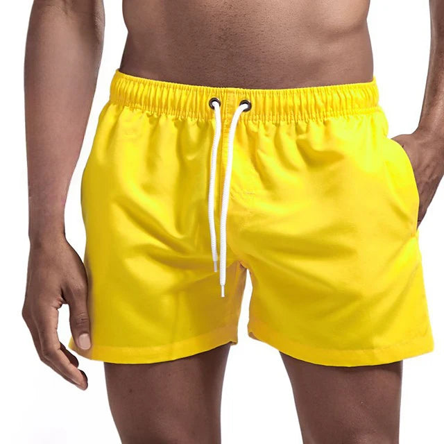 Men's Swim Shorts Swim Trunks Quick Dry Board Shorts Bathing Suit Breathable Drawstring With Pockets for Surfing Beach Summer - Ellianto fashion Men's