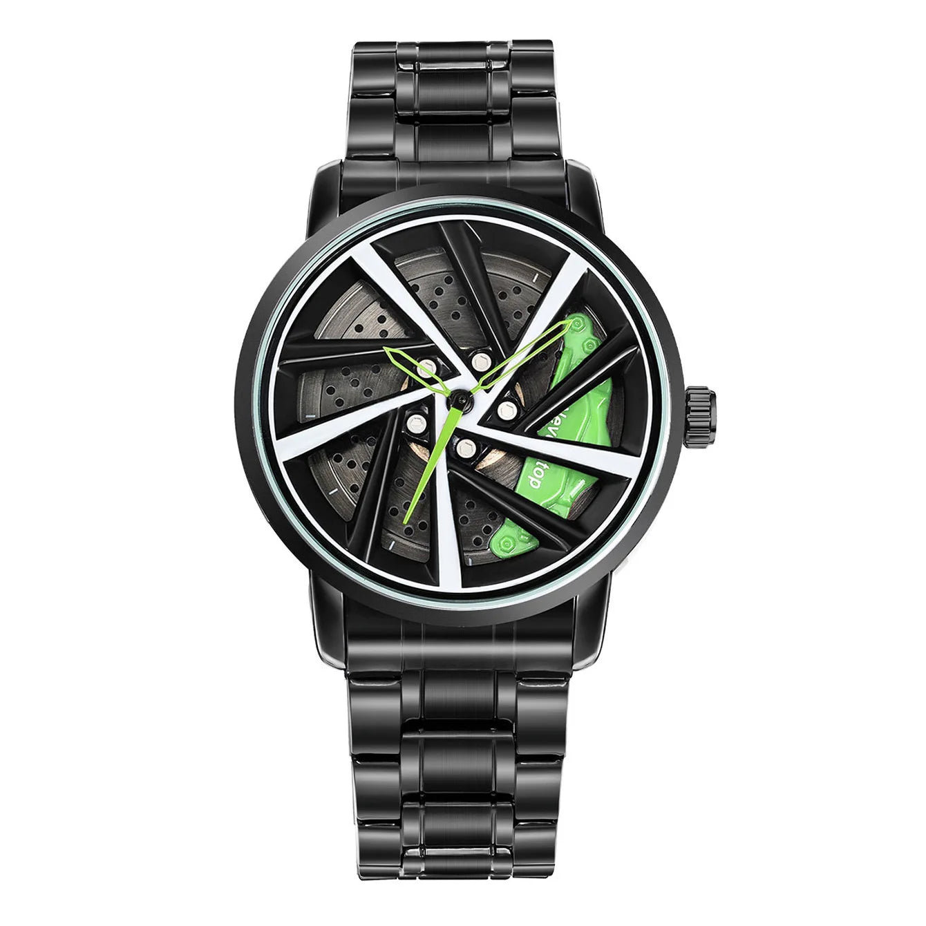 UTHAI CQ324 Fashionable Men watch with wheel clamp design,rotating hollow quartz watch,cool clock gift watches for man - Ellianto fashion Men's