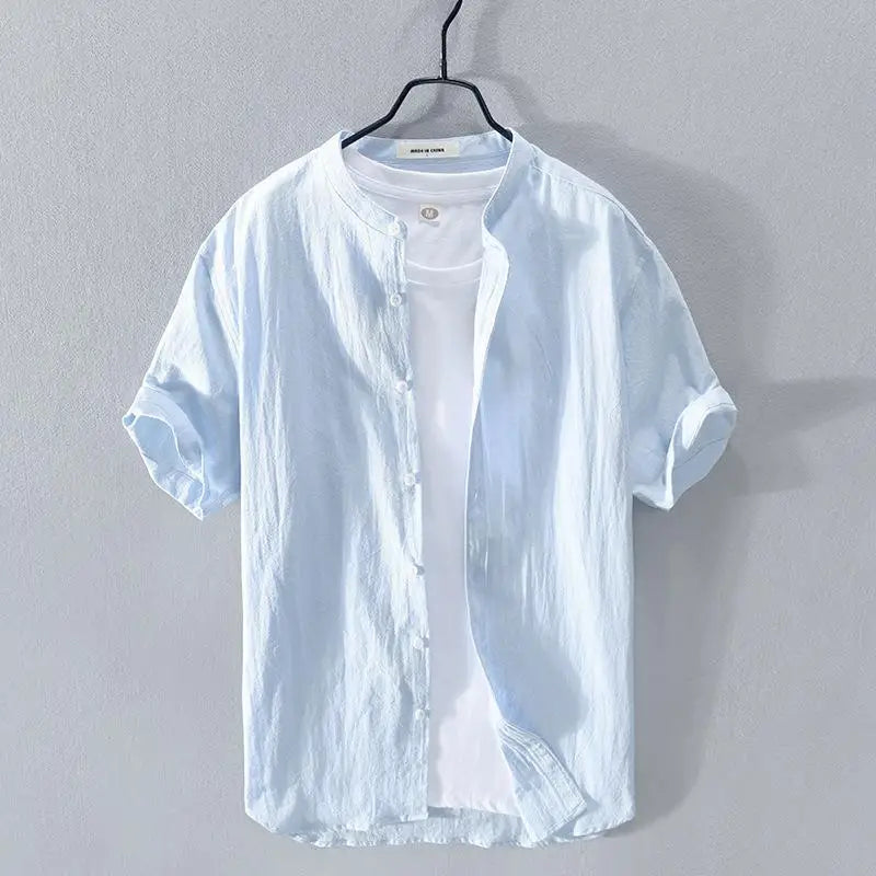 Men’s Linen Short-Sleeve Shirt – Fresh, Lightweight Comfort and Effortless Summer Style for the Modern Gentleman