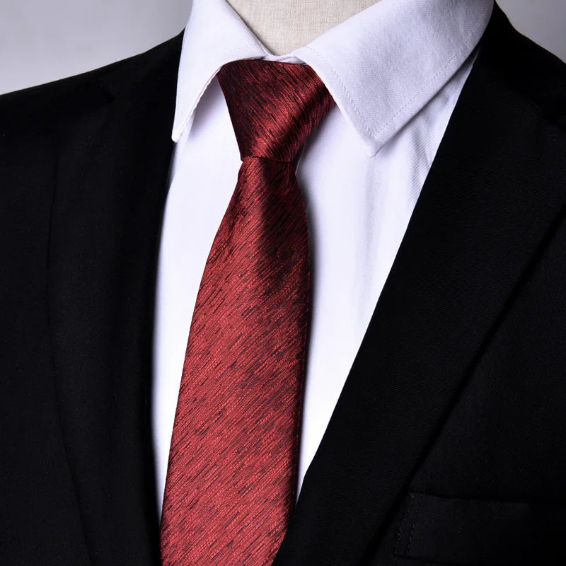 NEW Paisley Zipper Ties for Men 7CM Skinny Neck Tie Solid Striped Neckties Men's Automatic Zipper Tie Blue Lazy Ties - Ellianto fashion Men's