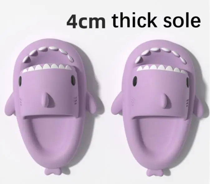 2025 Summer Man Women Shark Slippers Couple's Baby Thick Bottom Bathing Home Slipper Indoor Household Kids Flip Flops - Ellianto fashion Men's