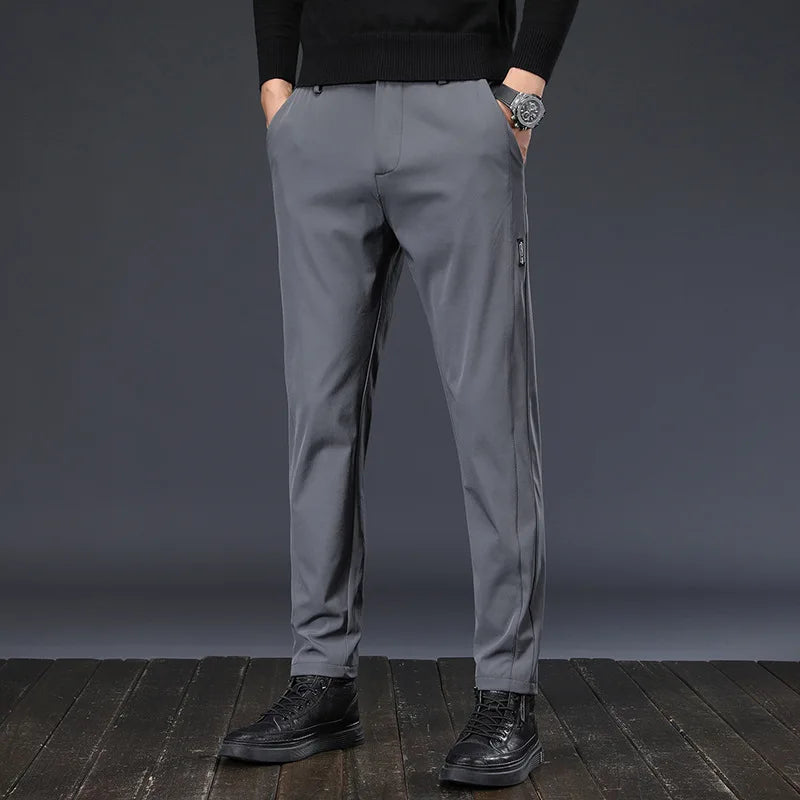 Men's Golf Pants 2025 Spring Autumn High Elasticity Fashion Casual Versatile Breathable Quality Trousers for Comfortable Wear - Ellianto fashion Men's