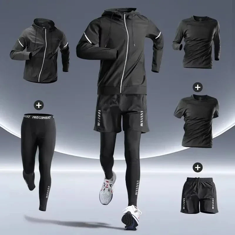 Men’s Premium Sports Set – Quick-Dry, Night-Safe & High-Performance for Running, Cycling & Training