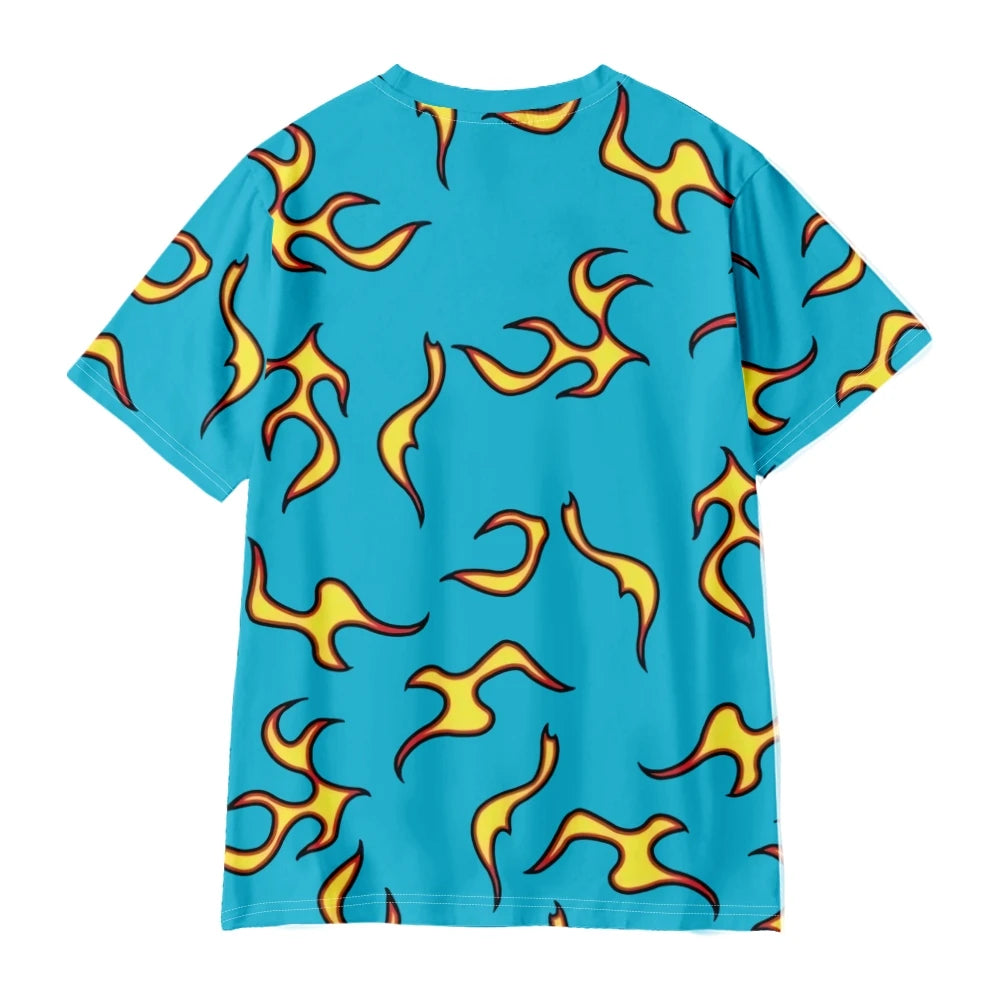 The Creator Golf Fire Flame Blue Hawaiian Shirt – Lightweight, Bold Summer Style for Effortless Beach and Streetwear Comfort for the Modern Gentleman