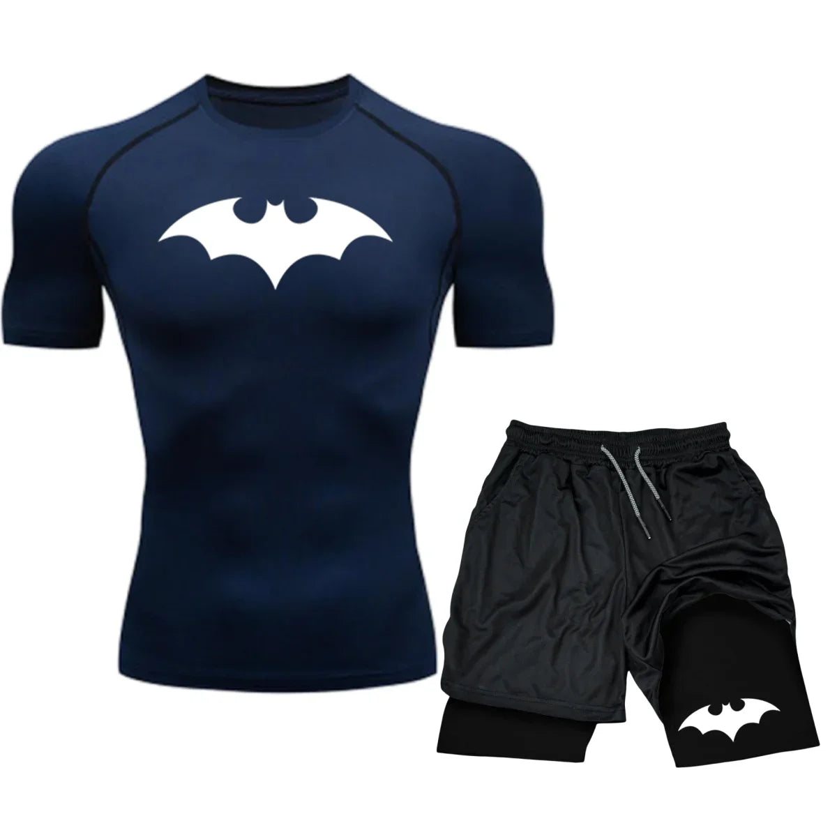 Men’s Combat Sports Set – Rash Guard, Compression Tights, Training T-Shirt & Muay Thai Shorts for MMA, Boxing & Jiu-Jitsu