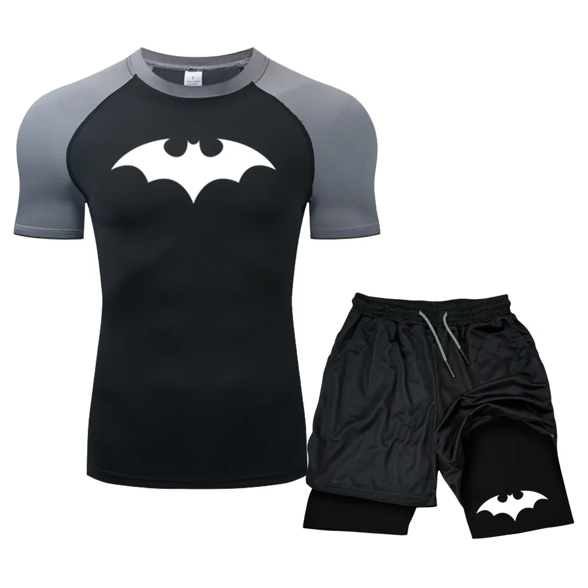 Men’s Combat Sports Set – Rash Guard, Compression Tights, Training T-Shirt & Muay Thai Shorts for MMA, Boxing & Jiu-Jitsu