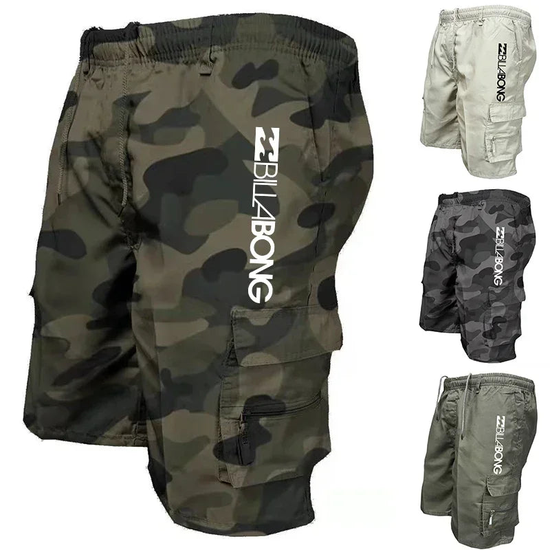 Summer 2025 new shorts, men's casual shorts, fashionable multi-pocket running shorts, loose sports basketball coach shorts - Ellianto fashion Men's