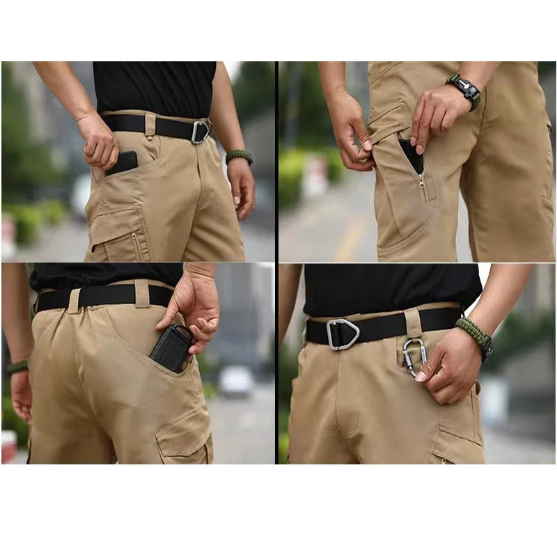 Men's Outdoor Cargo Shorts Summer Waterproof Urban Shorts Trekking Camping Hiking Climbing Trainning Fishing Panttdoor Sports - Ellianto fashion Men's