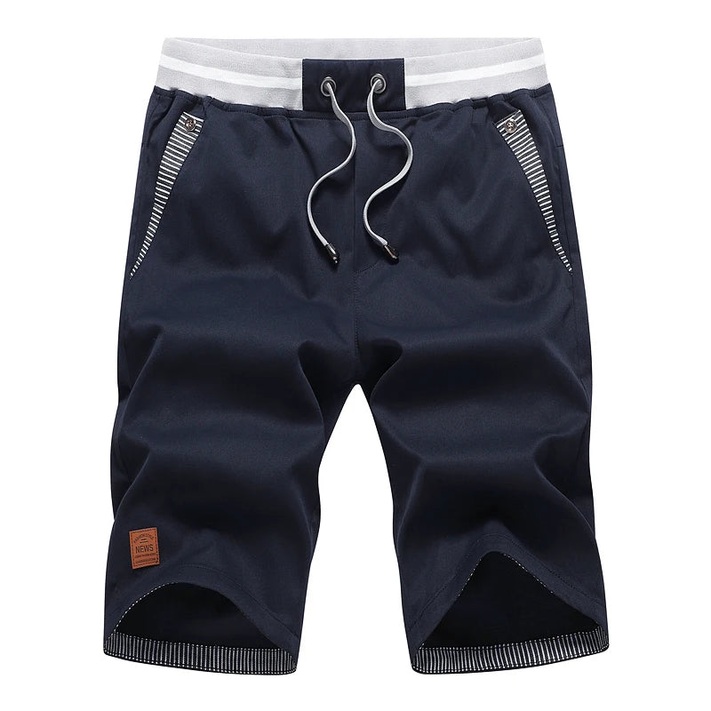 Shorts Man Summer Breathable Lightweight Short Pants Fashion Casual Board Shorts Casual Elastic Waist Drawstring Beach Shorts - Ellianto fashion Men's