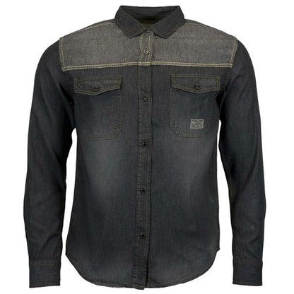 Mens Jack South Long Sleeved Contrast Denim Shirt - Ellianto fashion Men's