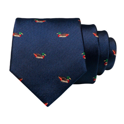 JEMYGINS New Design Animal Tie For Men Silk Woven Necktie 8cm Cartoon Dinosaur Fox Jacquard Fashion Party Wedding Gravata gift - Ellianto fashion Men's