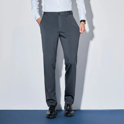 Wholesale Custom Men Tailored Trousers Tight Fashion Business Casual Loose Straight Leg Long Pants - Ellianto fashion Men's