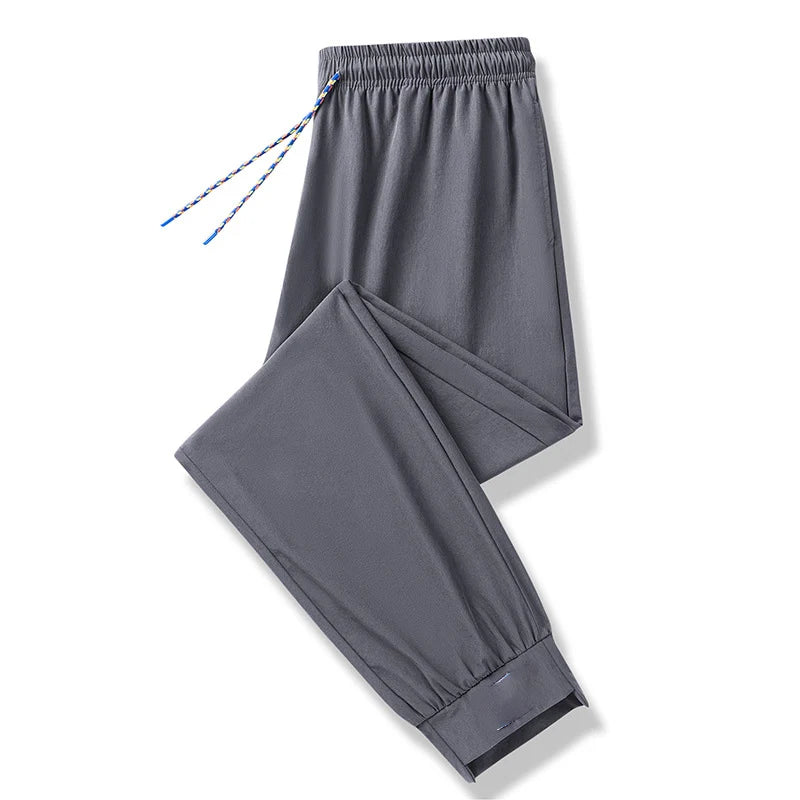 Trendy Thin Loose Large Size Stretch Sports Pants for Men Outerwear Perfect for Summer 2025 - Ellianto fashion Men's