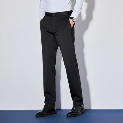 Wholesale Custom Men Tailored Trousers Tight Fashion Business Casual Loose Straight Leg Long Pants - Ellianto fashion Men's