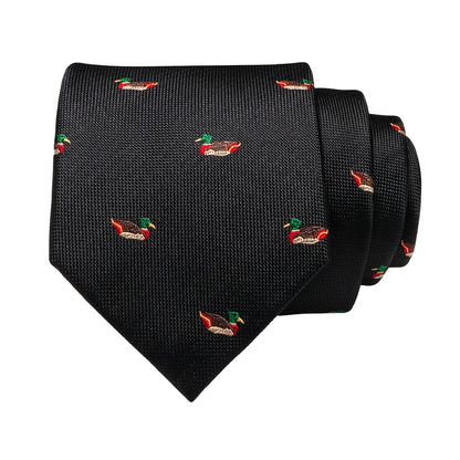 JEMYGINS New Design Animal Tie For Men Silk Woven Necktie 8cm Cartoon Dinosaur Fox Jacquard Fashion Party Wedding Gravata gift - Ellianto fashion Men's