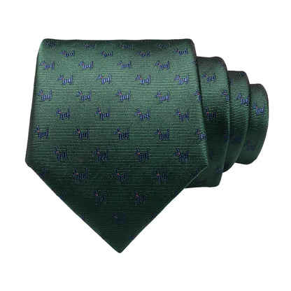 JEMYGINS New Design Animal Tie For Men Silk Woven Necktie 8cm Cartoon Dinosaur Fox Jacquard Fashion Party Wedding Gravata gift - Ellianto fashion Men's