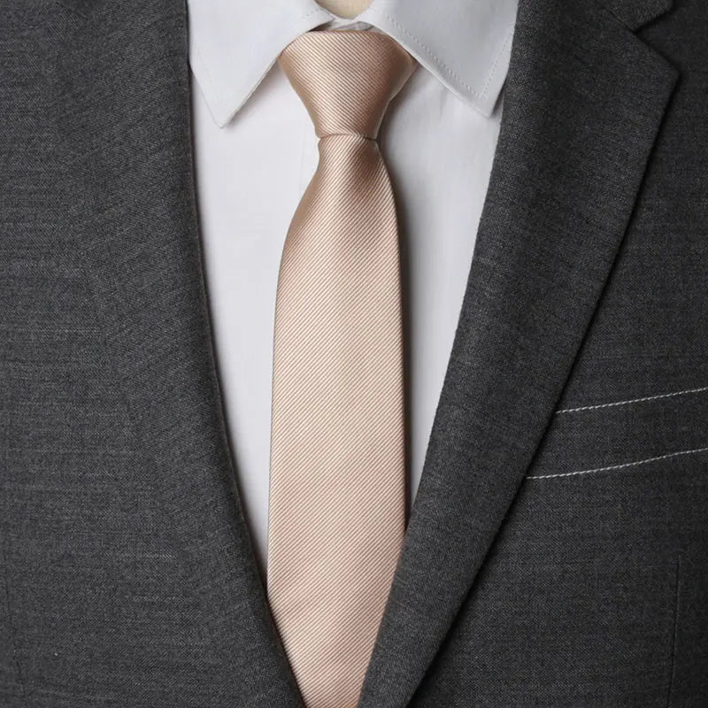 Men Necktie Zipper Lazy Tie Fashion Solid 6cm Ties Business for Man Gravatas Handkerchief Bowtie Mens Wedding Shirt Accessories - Ellianto fashion Men's
