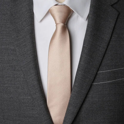 Men Necktie Zipper Lazy Tie Fashion Solid 6cm Ties Business for Man Gravatas Handkerchief Bowtie Mens Wedding Shirt Accessories - Ellianto fashion Men's