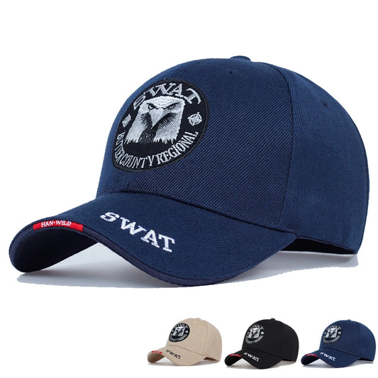 SWAT Army Cap Male Embroidered Eagle Black Baseball Caps Men Gorras Para Hombre Women Snapback Bone Masculino Tactical Cap - Ellianto fashion Men's