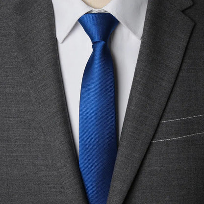 Men Necktie Zipper Lazy Tie Fashion Solid 6cm Ties Business for Man Gravatas Handkerchief Bowtie Mens Wedding Shirt Accessories - Ellianto fashion Men's