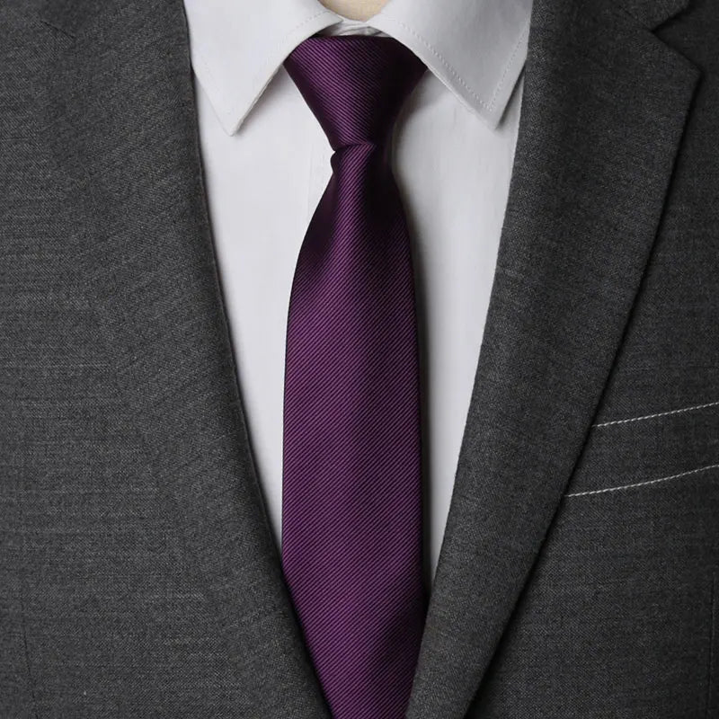 Men Necktie Zipper Lazy Tie Fashion Solid 6cm Ties Business for Man Gravatas Handkerchief Bowtie Mens Wedding Shirt Accessories - Ellianto fashion Men's