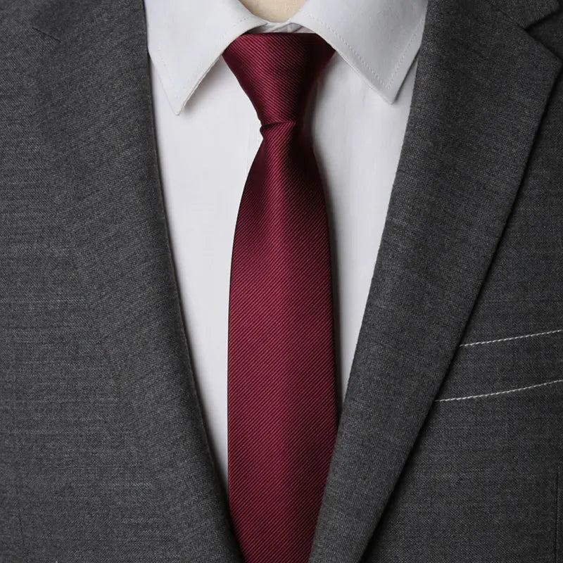 Men Necktie Zipper Lazy Tie Fashion Solid 6cm Ties Business for Man Gravatas Handkerchief Bowtie Mens Wedding Shirt Accessories - Ellianto fashion Men's