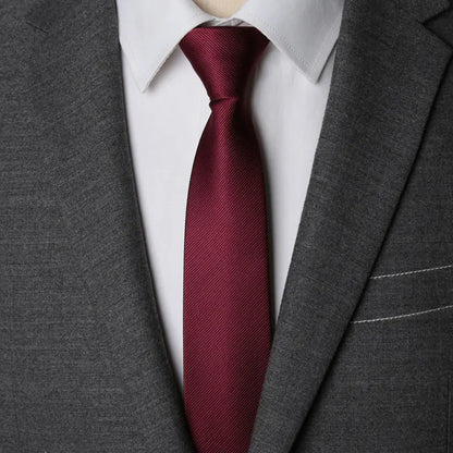 Men Necktie Zipper Lazy Tie Fashion Solid 6cm Ties Business for Man Gravatas Handkerchief Bowtie Mens Wedding Shirt Accessories - Ellianto fashion Men's