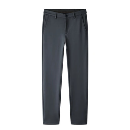 Wholesale Custom Men Tailored Trousers Tight Fashion Business Casual Loose Straight Leg Long Pants - Ellianto fashion Men's