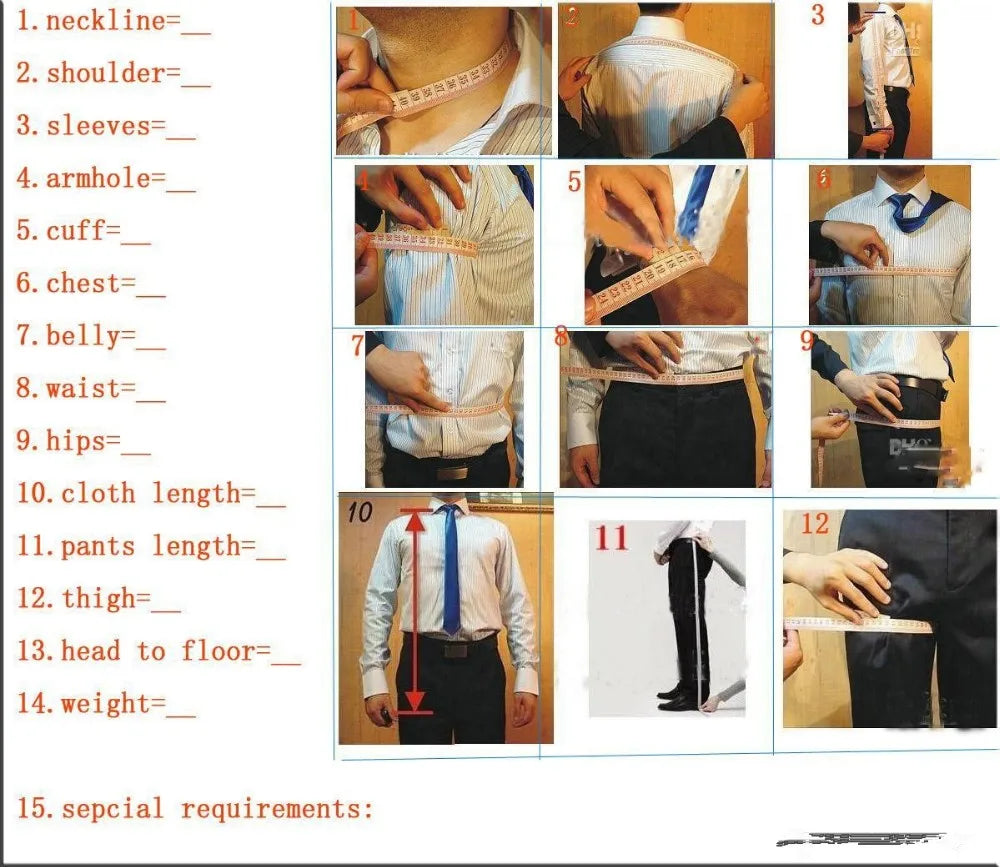 2025 Tailor Made Mens Suit Elegant Embroidery Men's Wedding Prom Suits Mens Suits 3 Pieces (Jacket+Pants+Vest) 004 - Ellianto fashion Men's
