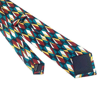 Men Luxury Tie 8cm Silk Tie For Men Print Vintage Design Necktie Silk Feeling Cravat For Wedding Party Gifts Stripe Cravats - Ellianto fashion Men's
