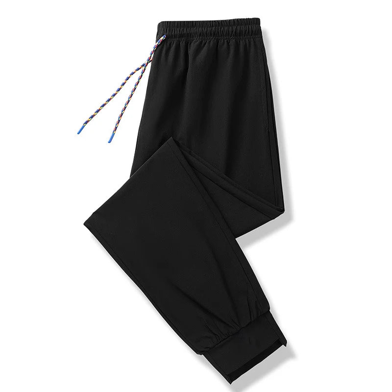 Trendy Thin Loose Large Size Stretch Sports Pants for Men Outerwear Perfect for Summer 2025 - Ellianto fashion Men's