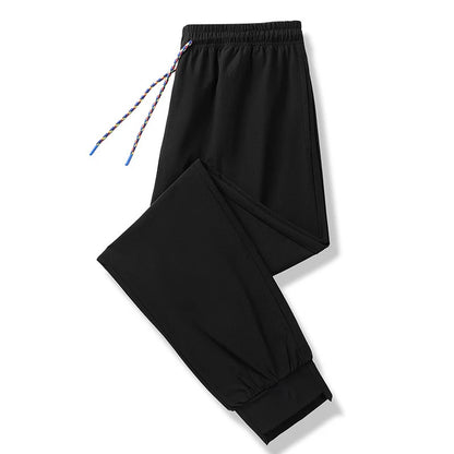 Trendy Thin Loose Large Size Stretch Sports Pants for Men Outerwear Perfect for Summer 2025 - Ellianto fashion Men's