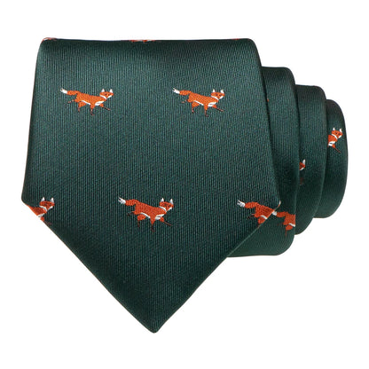JEMYGINS New Design Animal Tie For Men Silk Woven Necktie 8cm Cartoon Dinosaur Fox Jacquard Fashion Party Wedding Gravata gift - Ellianto fashion Men's