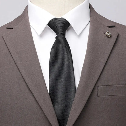 The new men's suit, spring and autumn business casual formal wear, and groom's wedding attire are fashionable and handsome - Ellianto fashion Men's