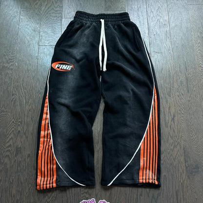 2025 Gothic Embroidered Joggers – Retro Hip-Hop Style and Oversized Comfort for the Modern Gentleman