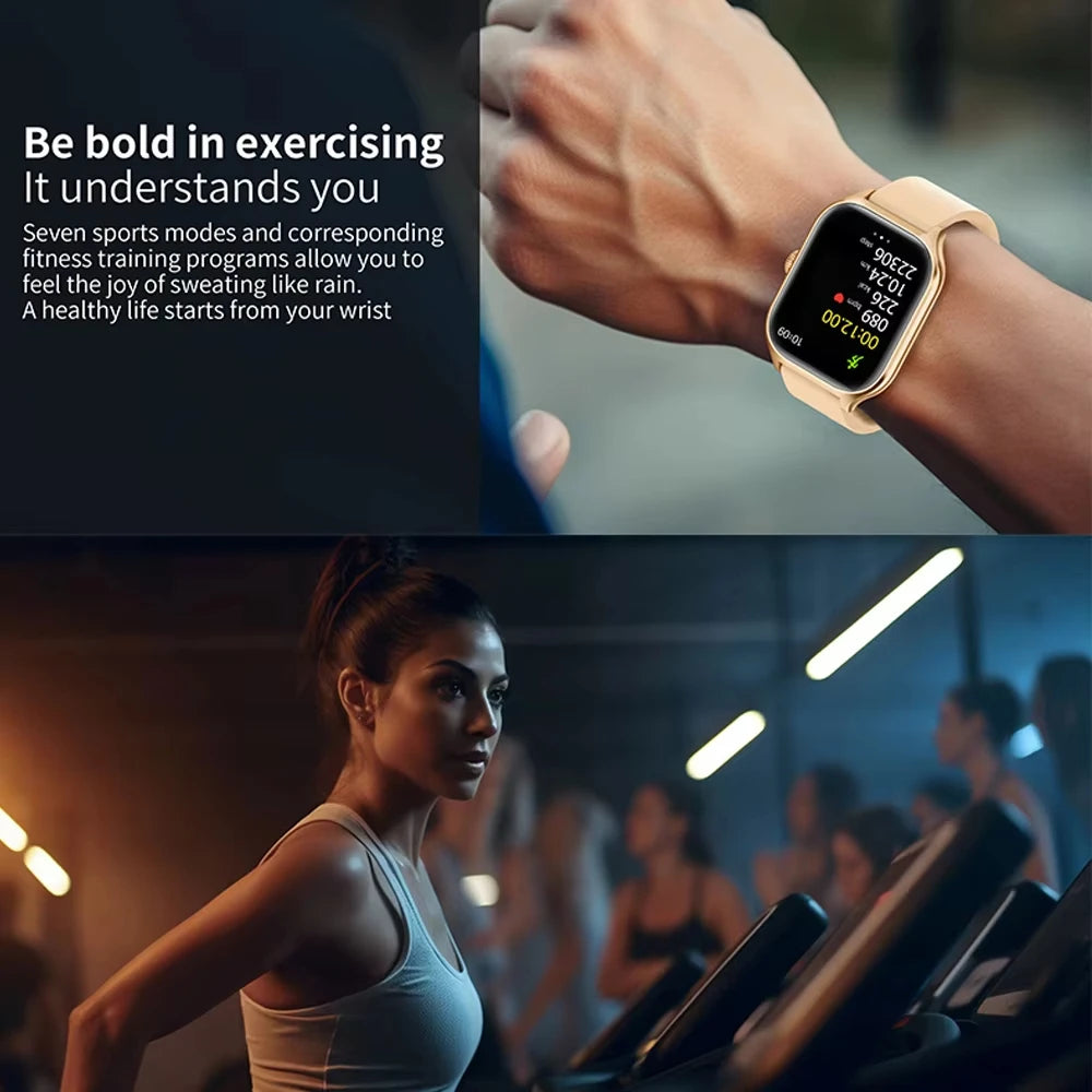 New Smart Watch H9 Pro MAX 2.01-inch HD Display Bluetooth Call Message Alert Sports Mode Smartwatch For Men Women - Ellianto fashion Men's