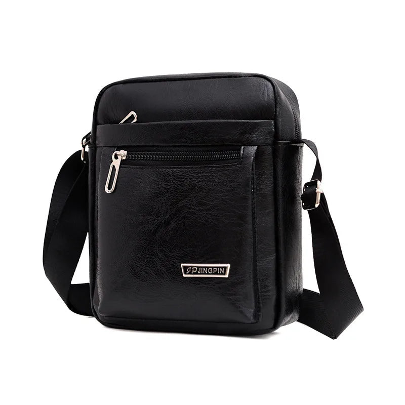Men's Genuine Leather Crossbody Shoulder Bags High quality Tote Fashion Business Man Messenger Bag Leather Bags fanny pack - Ellianto fashion Men's